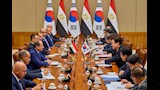 رئيس كوريا الجنوبية يرحب بزيارة الرئيس السيسي لسيول  (1)
