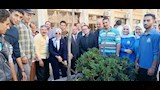 زراعة أشجار بحرم جامعة الإسكندرية (1)