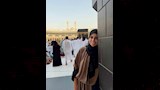 إسراء عبدالفتاح تؤدي مناسك العمرة