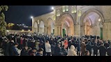 صلاة العشاء والتراويح بالمسجد الأقصى