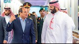 ولي العهد السعودي يودع الرئيس السيسي 