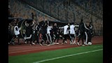 احتفال لاعبي زد بهدف التقدم في مرمى الأهلي (1)