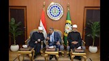 محافظ الدقهلية يستقبل الأزهري ومفتي الجمهورية ويؤدون صلاة الجمعة (6)