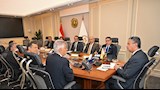 جانب من اجتماع وزير التموين مع مسؤولي شركة فييرم مصر (6)