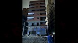 انهيار حائط وحدة سكنية من الطابق السادس بالمنيا (4)