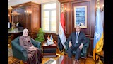 محافظ الإسكندرية يبحث التعاون مع قنصل ليبيا- صور