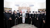 قساوسة المنيا يقدمون التهنئة بعيد الفطر 