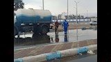 سحب مياه الامطار بطريق الجيش  