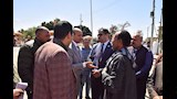 محافظ أسيوط يتفقد أعمال تطوير كوبري الحواتكة (1)