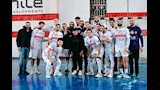 بالصور.. بيزيرا يؤازر لاعبي يد الزمالك أمام البنك الأهلي 