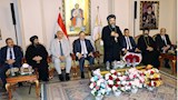 وزير التعليم العالي يهنئ الأقباط بعيد القيامة بالمقر البابوي في الإسكندرية- صور
