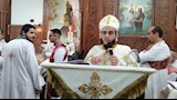 قداس عيد القيامة بكنيسة مارجرجس بالفيوم 