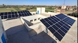 تشغيل 6 وحدات صحية بالطاقة الشمسية في بني سويف 