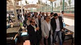 وزير الرياضة يتفقد نادي جزيرة الورد