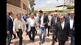 وزير الرياضة يتفقد استاد المنصورة