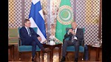 الرئيس الفنلندي يزور مقر جامعة الدول العربية (8)