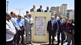 محافظ أسيوط يضع حجر الأساس لتطوير مجمع مواقف نزلة عبد اللاه بحي شرق (7)