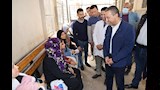 محافظ المنوفية يناقش المتردين على مستشفيات أشمون