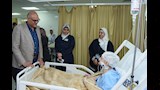 لقاء محافظ الإسكندرية أحد المرضى