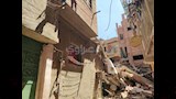 إنهيار منزلين ونجاة اصحابهم بمدينة الفيوم (1)