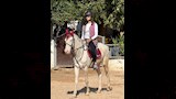 تارا عمار تمارس رياضة ركوب الخيل