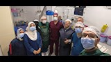 صورة تذكارية للطاقم الطبي
