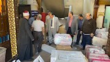 أثناء تعبئة المساعدات