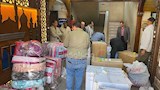 خلال العمل في التجهيزات