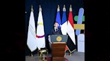 الرئيسان السيسي وماكرون في مقر جامعة سنجور (1)