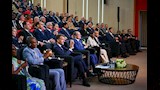 الرئيسان السيسي وماكرون في مقر جامعة سنجور (4)