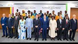 الرئيسان السيسي وماكرون في مقر جامعة سنجور (5)