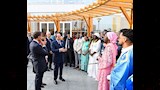 الرئيسان السيسي وماكرون في مقر جامعة سنجور (8)