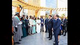 الرئيسان السيسي وماكرون في مقر جامعة سنجور (7)