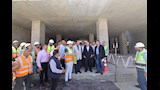 وزير النقل يتفقد الخط الثاني للقطار الكهربائي السريع (4)