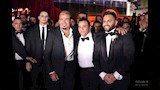 محمد فؤاد ونجله عبد الرحمن مع عمرو دياب