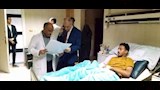 رئيس جامعةأسوان يطمئن على حالة الطالب المصاب