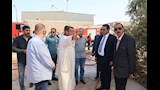 محافظ سوهاج ومدير الأمن في موقع الحريق
