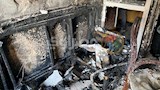 التهام النيران للاثاث