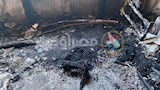 كوم رماد من اثار الحريق