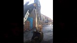 كسر في خط صرف صحي
