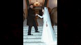 بفستان زفاف وبدلة  يارا السكري وأحمد العوضي من كواليس مسلسل علي كلاي