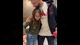 بسمة بوسيل تنشر صور لأبنائها بصحبة محمد صلاح
