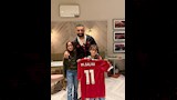 محمد صلاح مع أبناء تامر حسني (1)