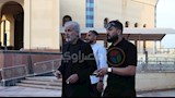 بالصور.. أول ممثل يصل عزاء عبد الرحمن أبو زهرة بمسجد المشير