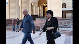 فردوس عبدالحميد في عزاء عبدالرحمن ابو زهرة (2)