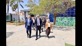 أثناء وصول المحافظ