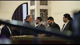 "بيظبط القميص".. ماذا فعل الخطيب قبل دخول عزاء عبدالرحمن أبو زهرة؟ - صور  