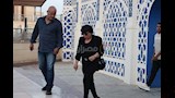 فردوس عبدالحميد في عزاء عبدالرحمن ابو زهرة (1)