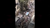وداع حزين أثناء دفن الدكتورة سلمى النعمانى