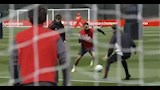 أول ظهور لـ محمد صلاح في مران ليفربول بعد العودة من الإصابة